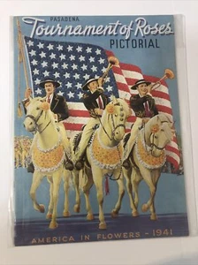 1941 Tournament of Roses Programm für Parade & Stanford Nebraska Rose Bowl Spiel - Bild 1 von 9