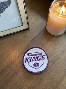 NOS 70s Vintage Los Angeles LA KINGS 3" Patch Logo Ice Hockey Jersey Hat Nice - Picture 1 of 3