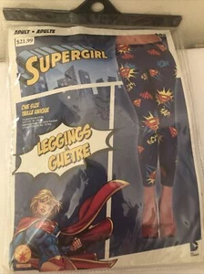 Adult's Women's DC Comics Superhero SuperGirl Leggings Costume Accessory - NEW! - Picture 1 of 7