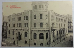 ANTIGUA POSTAL VALENCIA BANCO DE ESPAÑA BANK OF SPAIN OLD POSTCARD TC11511 - Imagen 1 de 1