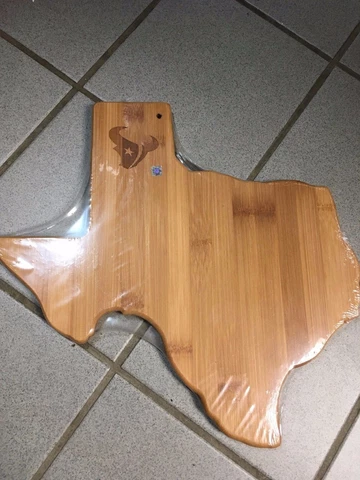 Houston Texans Wood Cutting Board - 2017 Season Ticket Holder Gift NFL Texas Cover
