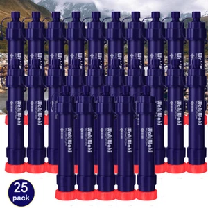 Personal Water Filter Straw,Water Purifier Survival for Emergency 4-Stage,25pack - Picture 1 of 13
