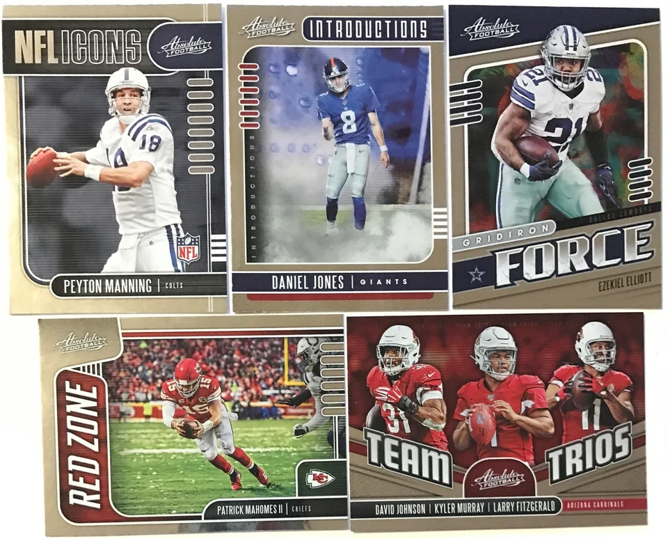 2019 Absolute Football Inserts Team Trios/Introductions/Icons/Red Zone(You Pick) - Image 1 of 1