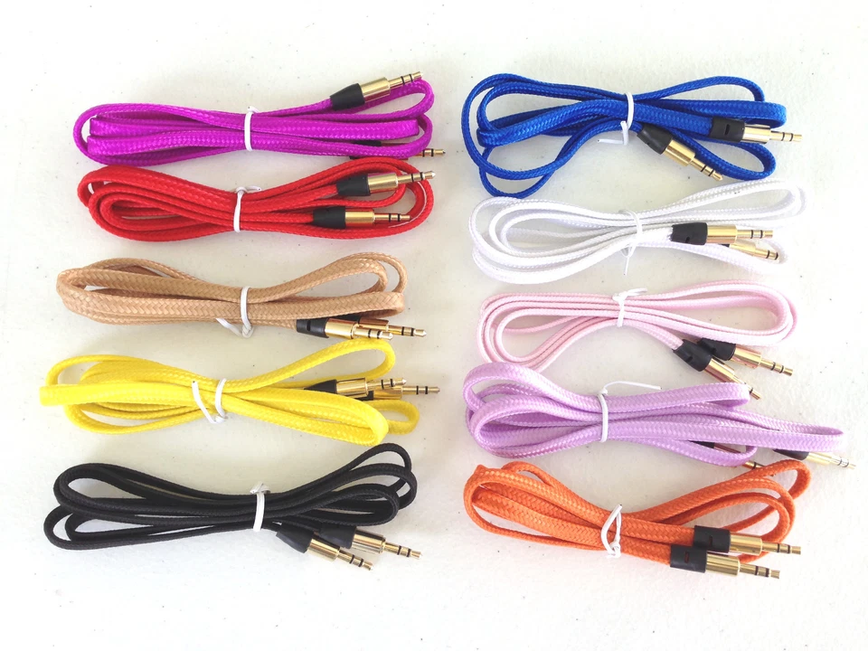 Cable auxiliar de audio 3,5 mm jack macho estéreo PARA APPLE IPHONE 6 5 4S IPOD 7 Foto 1 de 4
