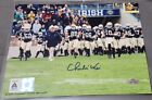 Charlie Weis Notre Dame Football Signed Photo with Team Walk in Steiner COA