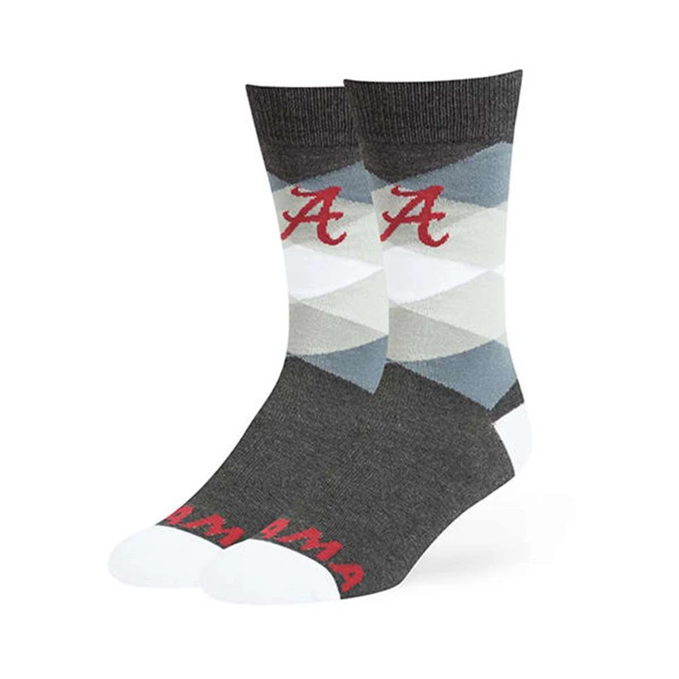 Calcetines de vestir Alabama Crimson Tide 47 marca Prescott Argyle Foto 1 de 1