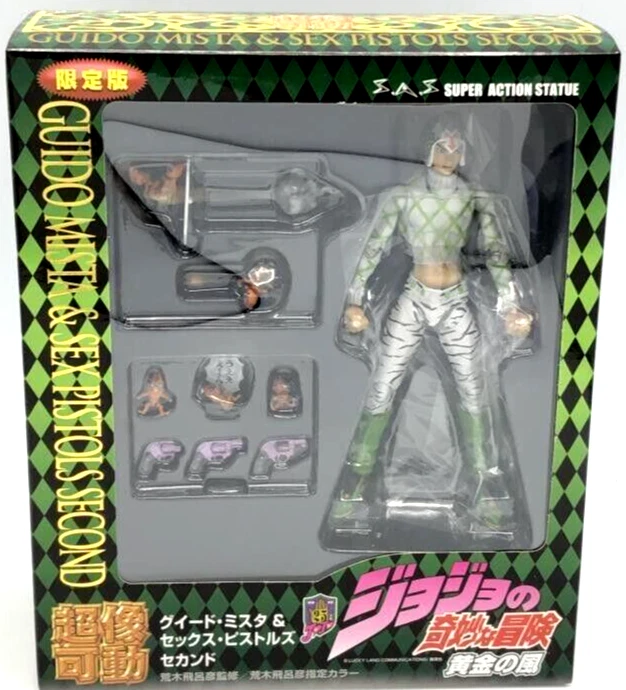 JOJO Golden Wind SAS可动人偶雕像第二指南Mista Sex手枪荒木JP — 第 1/4 张图片