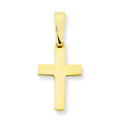 9CT GOLD CROSS CRUCIFIX 15MM POLISHED SQUARE PENDANT CHARM FOR BRACELET CHAIN
