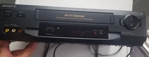 Sony SLV-N51 VCR VHS Player - 4-Head Hi-Fi Cassette - No Remote, Parts or Repair - Bild 1 von 4