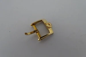 Omega Schnalle 14 mm, Goldplakette, Original Vintage - Bild 1 von 4