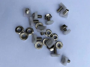 Ford XD XE XF Fairmont Ghia S pac ESP chrome nut and bolt clips ZJ ZK ZL - Picture 1 of 4