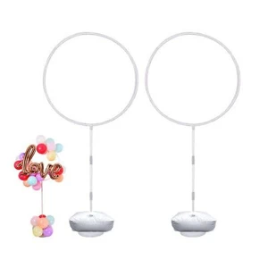 Faylapa Balloon Round Arch Column Stand Set of 2 Pack,Stand Round Balloon Col... - Picture 1 of 9