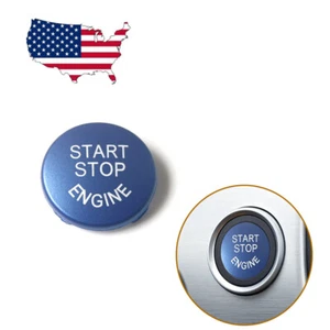 1pcs Blue Engine Start Stop Button Cover For BMW 3 Series E90 - Foto 1 di 7