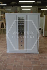 HANDMADE AYLESBURY TRIPLE LADIES WARDROBE IN WHITE (NOT FLATPACKED) - Picture 1 of 11
