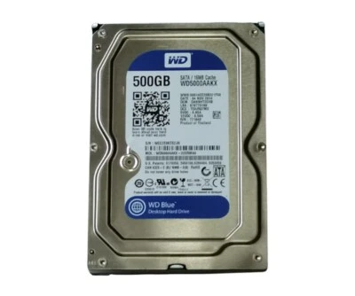Western Digital 500GB WD5000AAKX 7200 RPM SATA 3.5" Desktop HDD Hard Disk Drive - Image 1 of 4