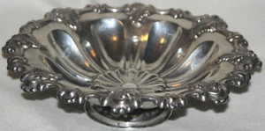 Austrian 1867-1886 .812 Solid Silver Repousse Leaf and Flower Design Bowl - Picture 1 of 8