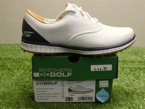 Nuevos zapatos de golf Skechers Go Elite 2 Adjust para mujer talla 6,5 blancos/azul marino - Imagen 1 de 6
