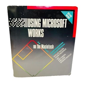 Vintage 1989 Using Microsoft Works on the Macintosh with Data Disk Guide/Manual - Picture 1 of 7