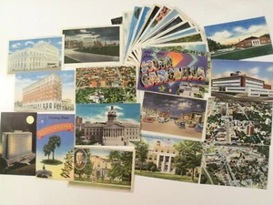 SOUTH CAROLINA SC 28 LINEN LOT PRE-WWII WWII LARGE LETTER ROADSIDE AMERICANA 449 - Picture 1 of 12