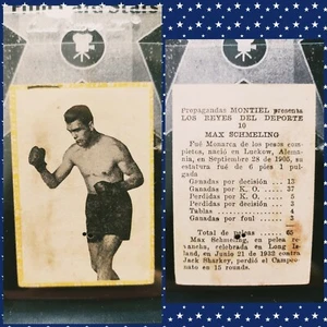 1946-47 Propagandas Montiel Los Reyes del Deporte Max Scheming #10 Cuban Boxing - Picture 1 of 1