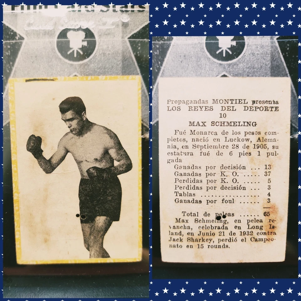 1946-47 Propagandas Montiel Los Reyes del Deporte Max Scheming #10 Cuban Boxing - Image 1 of 1