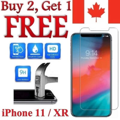 Premium Tempered Glass Screen Protector Cover For iPhone 11 / iPhone XR - Image 1 of 4