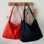 Large Capacity Canvas Bag Solid Color Versatile Handbag Shopping bag  Student