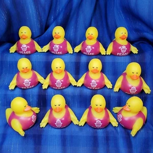 Peace Yoga Rubber Ducks NEW - Picture 1 of 4