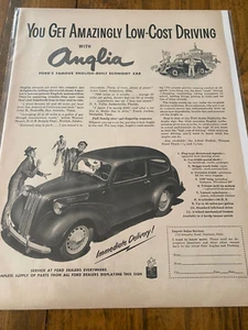 Vintage 1949 Ford Anglia Auto Ad - Bild 1 von 1