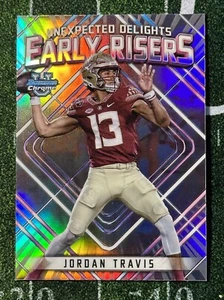 Jordan Travis 2023 Bowman Chrome U Early Risers #ER-7 Florida St / Jets Rookie - Picture 1 of 2