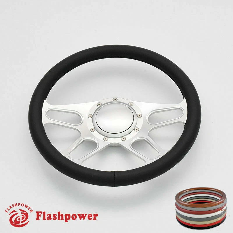 14" Billet Steering Wheel Full Wrap Chevrolet Monte Carlo Camaro Cutlass w/ Horn - Изображение 1 из 4