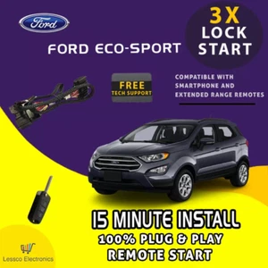 Plug & Play Remote Start fits: 2018 2019 2020 Ford EcoSport Push-Start or Key - Picture 1 of 5