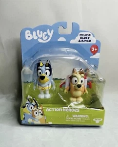 Bluey Figures - Bluey & Bingo Action Heroes NEW Karate Bluey Jet Pack Bingo - Picture 1 of 1