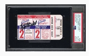 Vintage 1962 Giants vs Yankees W.S Stub GM-2 Juan Marichal Psa 6 Auto Mint 10!! - Bild 1 von 4
