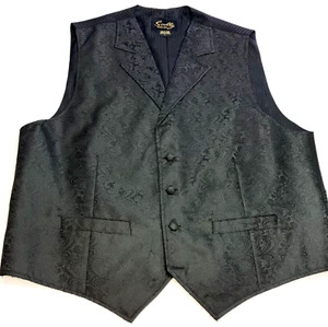 Chaleco Scully Western 4 Botones Cachemira Negro Talla L - Imagen 1 de 9
