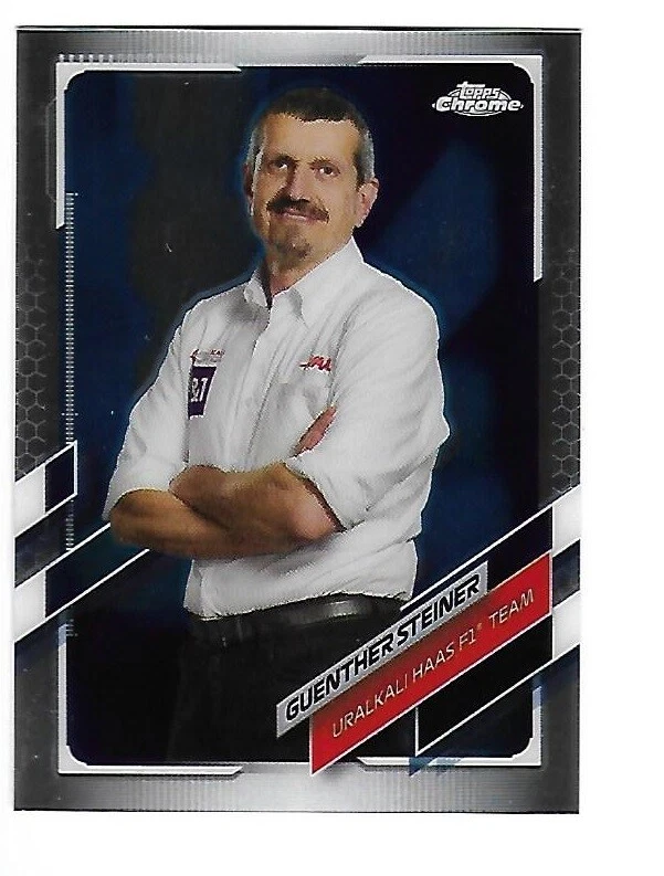 2021 Topps Chrome Formula 1 Racing Topps Base Card #92  Guenther Steiner - Image 1 of 1