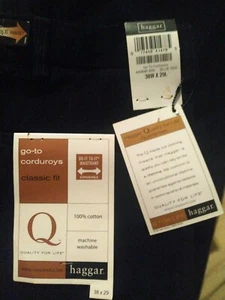 Brand New Haggar Men's classic fit expandable waistband Pants 38x29 - Picture 1 of 4
