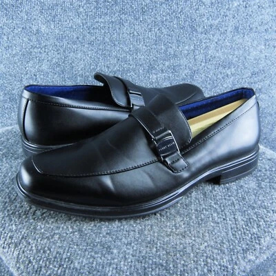 Mocasín Justin Perry Ellis para hombre negro sintético talla 10,5 M ligeramente usado 2025 Foto 1 de 4