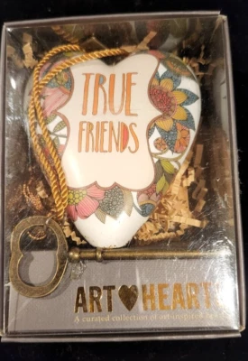 2015 Art Hearts Token True Friends Demdaco regalo de amistad con llave del corazón Foto 1 de 4