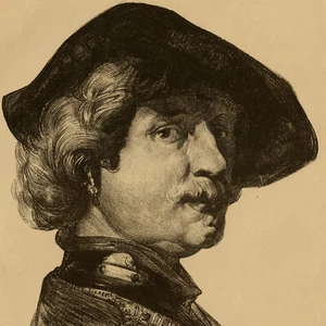 Antique Print-PORTRAIT-REMBRANDT VAN RIJN-Van 't Hof-1928 - Picture 1 of 4