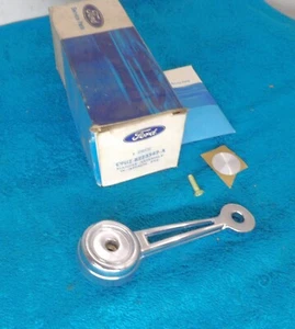 1969 1970 Ford Mustang Mach 1 Boss Shelby NOS DELUXE STEREO DOOR WINDOW HANDLE - Picture 1 of 4