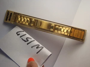 Cinturino orologio 22mm Hadley Roma placca micron oro con estremità dritte nuovo - Foto 1 di 15