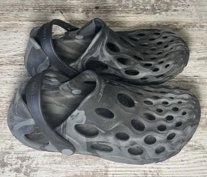 Merrell Shoes Womens 7 Hydro Moc Slip On Black Rubber Comfort Perforated Low - Picture 1 of 7