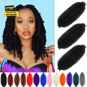 Afro Twist Hair Pre Separated Springy Afro Twist Hair Pre Stretched Wrapping Hai - Picture 1 of 6