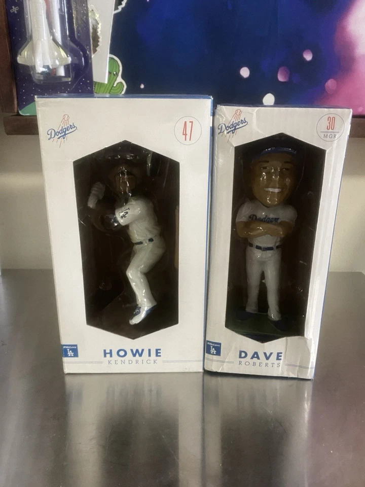 LA Dodgers Dave Roberts & Howie Kendrick Bobblehead 2016 SGA New In Box - Image 1 of 1