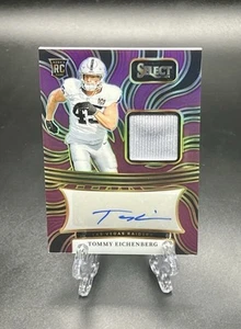 2024 Select Tommy Eichenberg RPA Signature Memorabilia Viola SP/49 Raiders - Foto 1 di 2