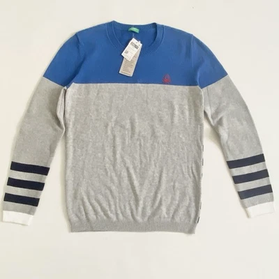 Suéter Suéter Tejido XXL NUEVO CON ETIQUETAS BENETTON BOYS AZUL\GRIS (11-12Y) Foto 1 de 4