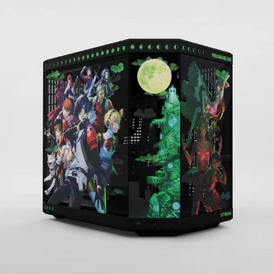 HYTE CS-HYTE-Y70-P3R Computer Case - Y70 Persona 3 ATX Mid Tower TG Black Green - Image 1 of 4