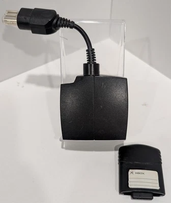 Microsoft Original Xbox Mad Catz Official Black Memory Card + Adapter 2006 - Image 1 of 4