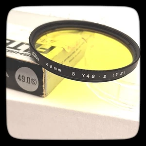 GENUINE TOSHIBA Y48 (Y2) YELLOW FILTER 49mm. *VGC* w/Case + Box. (refB) - Picture 1 of 5